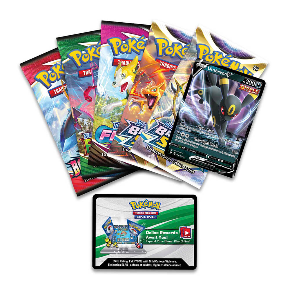 umbreon booster box Pokemon TCG V Heroes Tin (Umbreon V) – Maziply Toys