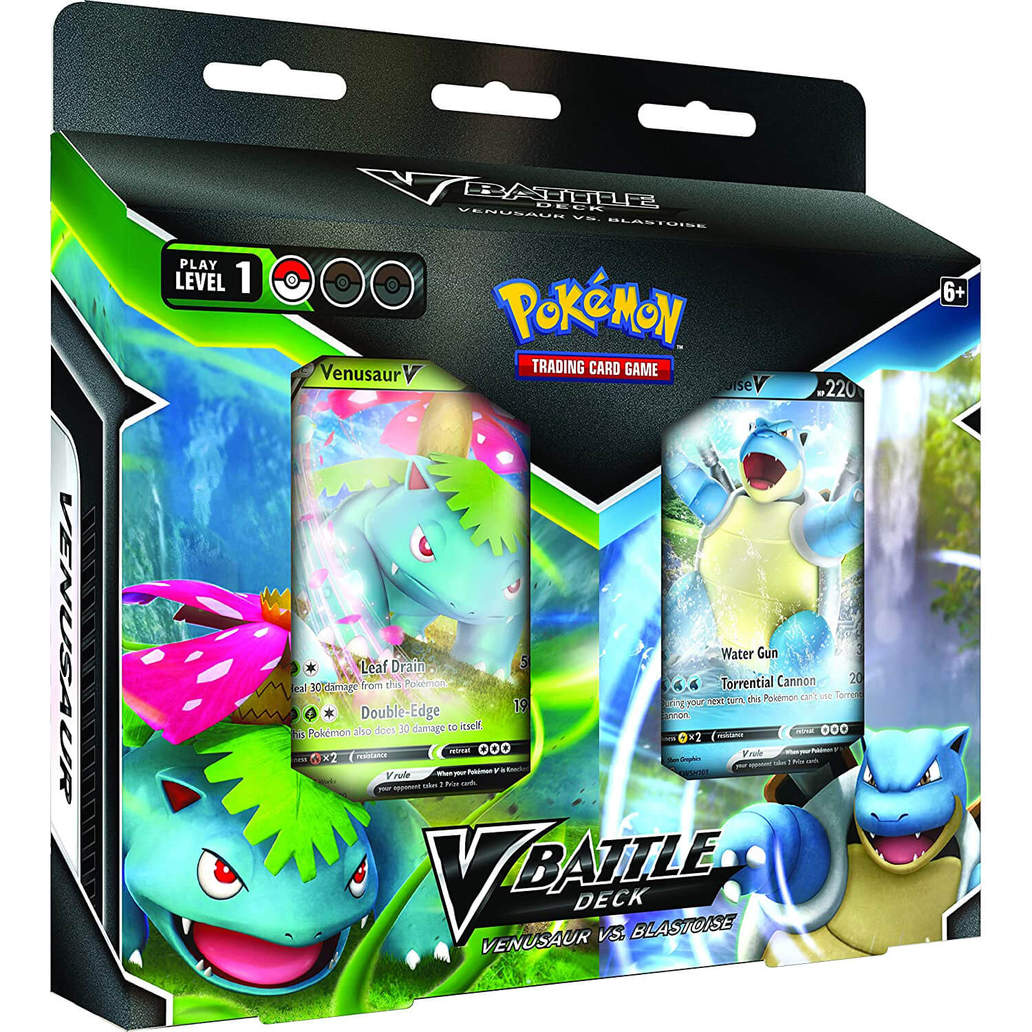 Pokemon TCG Venusaur vs Blastoise V Battle Deck Set