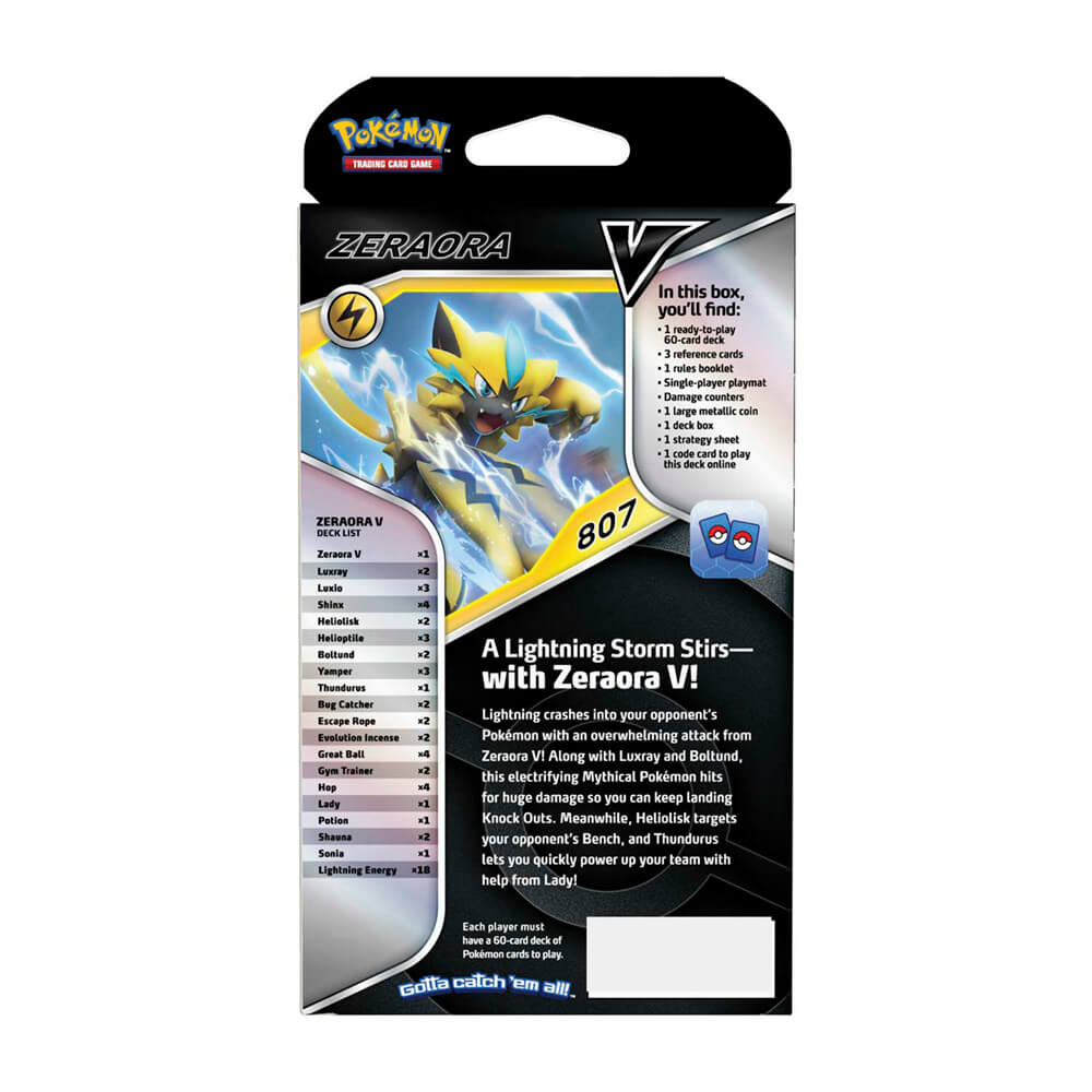 Pokemon TCG Zeraora V Battle Deck Maziply Toys Pokemon TCG Zeraora V Battle Deck Maziply Toys