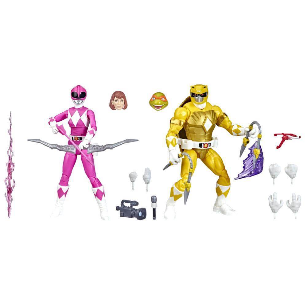 Power Rangers X TMNT Morphed Michelangelo & April O’Neil 2-Pack