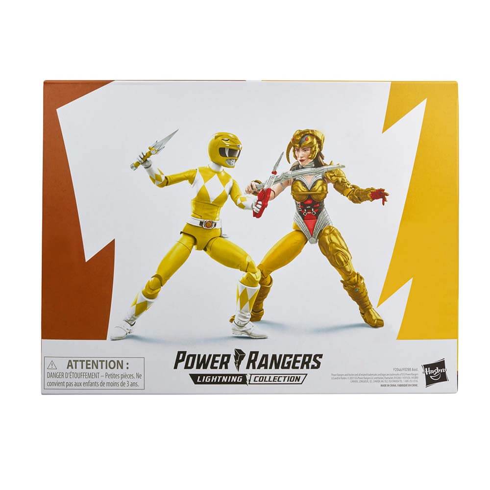 Power Rangers Mighty Morphin Yellow Ranger Vs. Scorpina 2-Pack