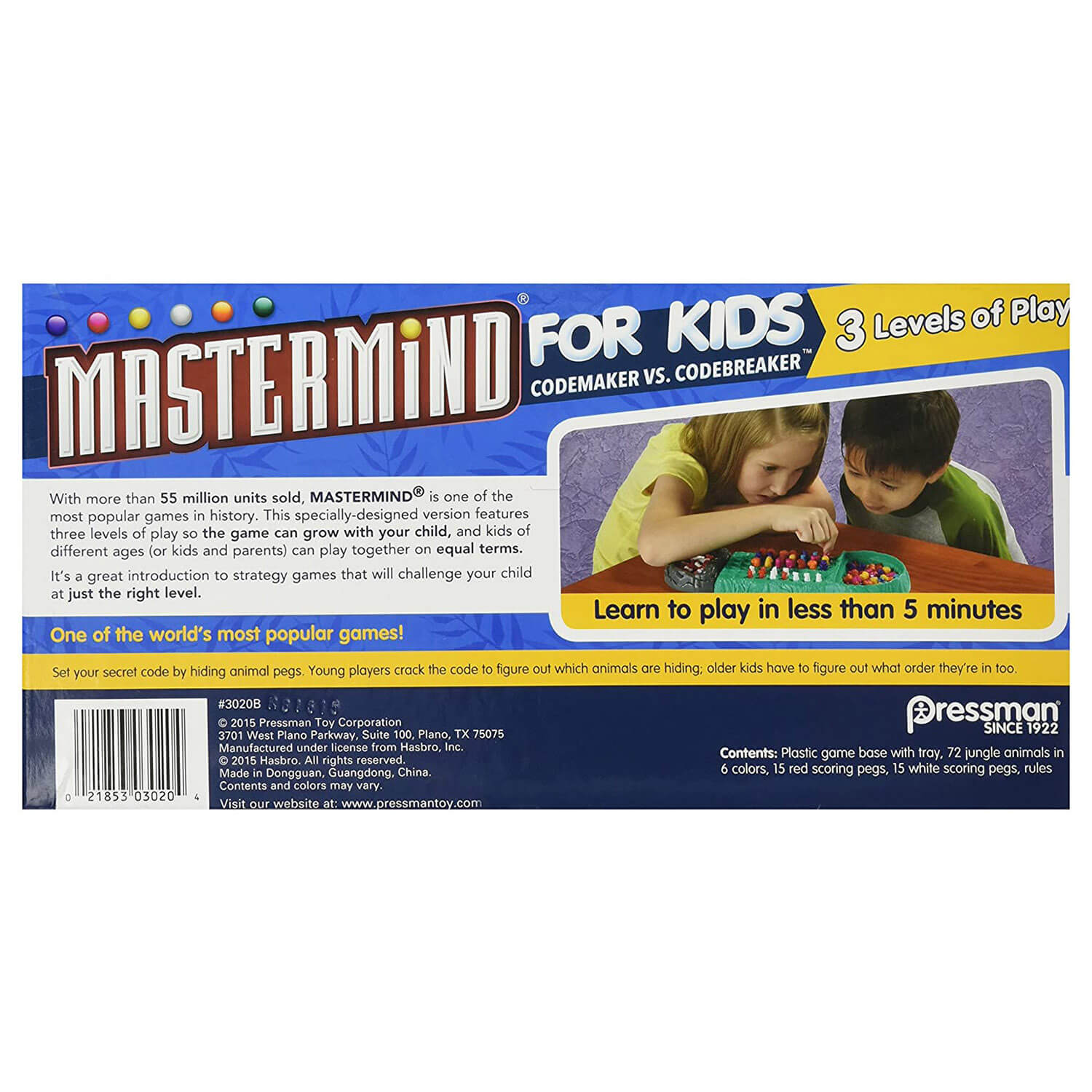 Pressman Mastermind for Kids Game