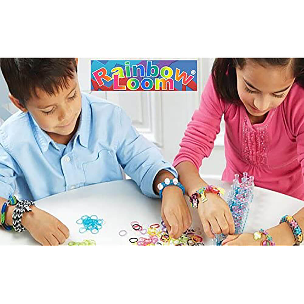 Rainbow Loom- Rubber Band Bracelet Craft Kit, 1,800 Rubber Bands Included,  8 Different Designs to Create, 5 Compartments For Easy Storage, High  Quality Craft for Ages 7 and Up - Walmart.com