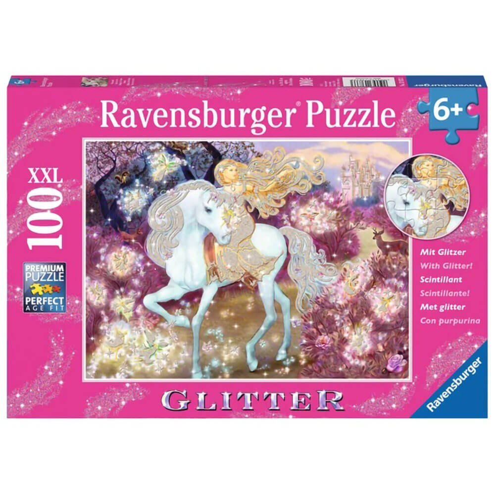 Ravensburger 100 pc Glitter Puzzles - Riding in the Woods