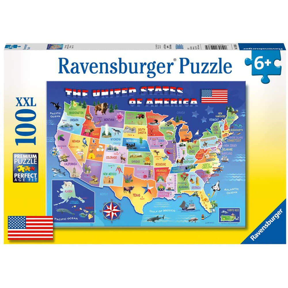 Ravensburger 100 pc Puzzles - USA State Map