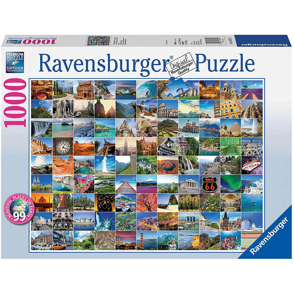 Ravensburger 1000 pc Puzzles - 99 Beautiful Places on Earth
