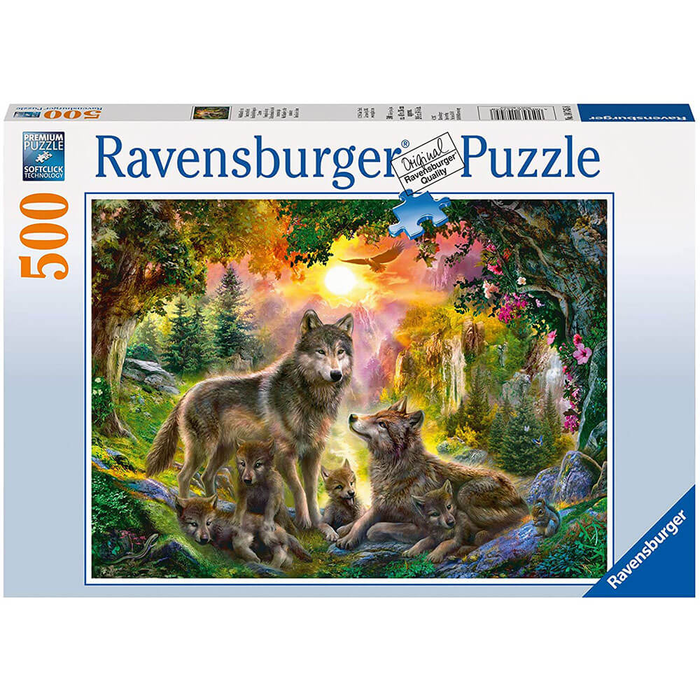Ravensburger 200 pc Puzzles - Wolf Family in the Sun