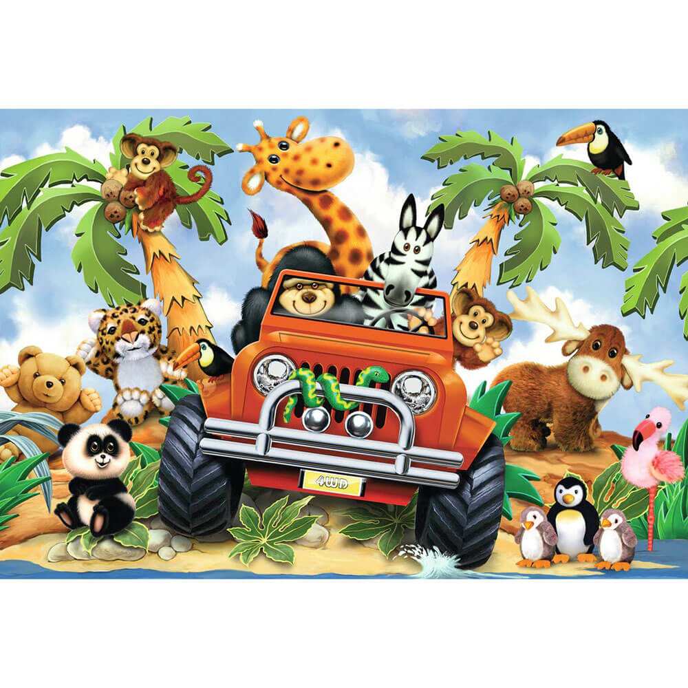Ravensburger 24 pc Super Sized Floor Puzzles - 4-Wheeling