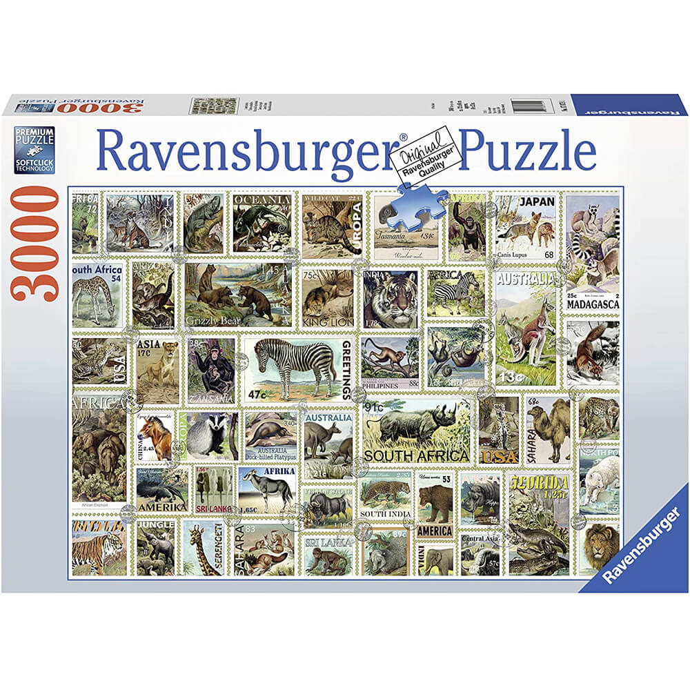Ravensburger 3000 Piece Puzzle - Animal Stamps