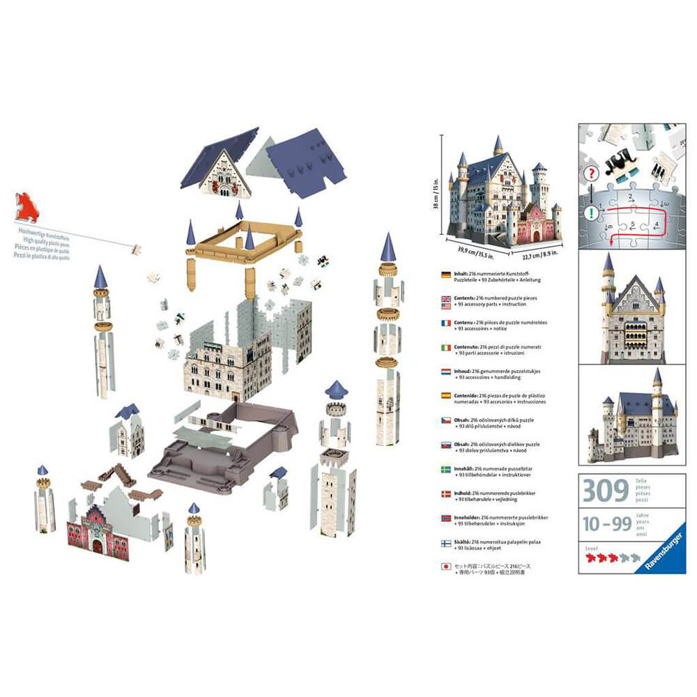 Ravensburger 3D Buildings - Neuschwanstein Castle