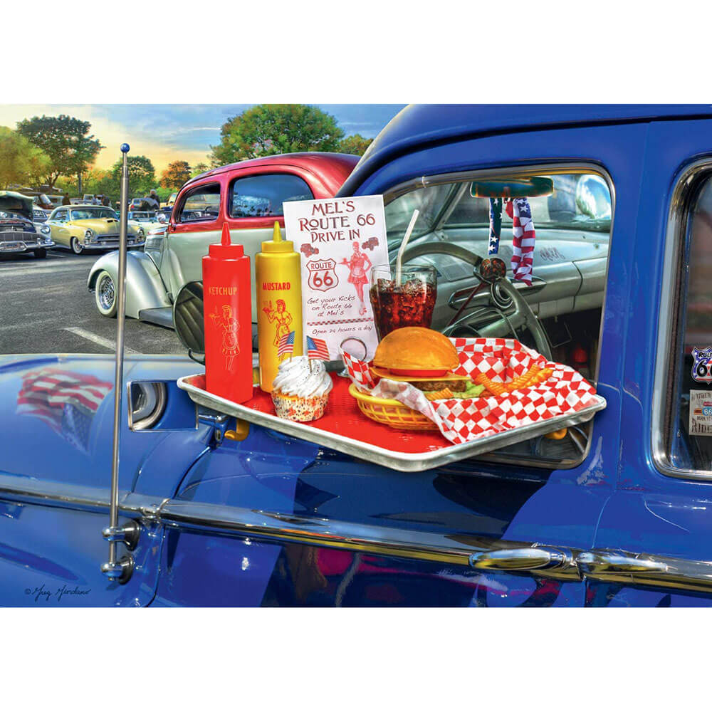 Ravensburger 500 pc Large Format Puzzles - Drive-Thru Route 66