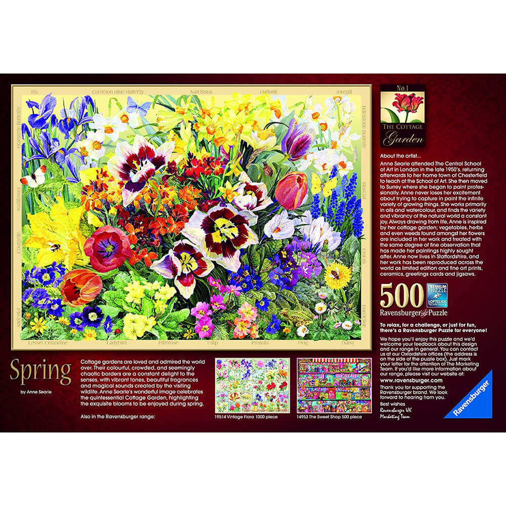 Ravensburger 500 pc Puzzles - The Cottage Garden No 1, Spring