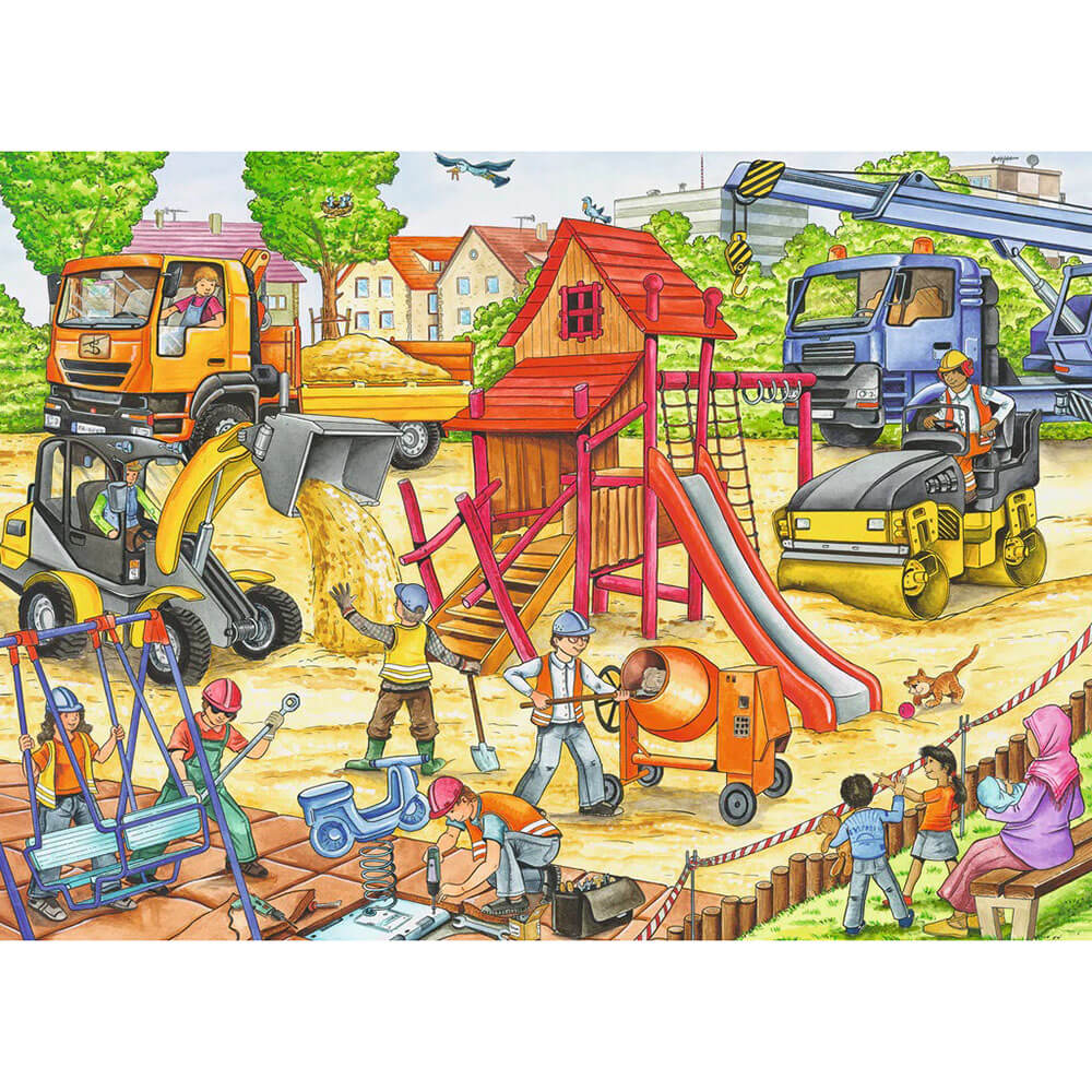 Ravensburger  60 pc Puzzles - Building a Playground