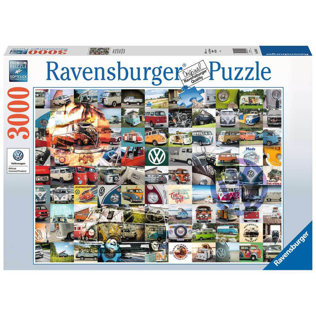 Ravensburger 99 VW Camper Van Moments 3000 Piece Puzzle