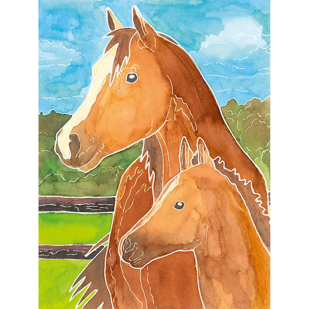 Ravensburger Aquarelle Midi - Horses