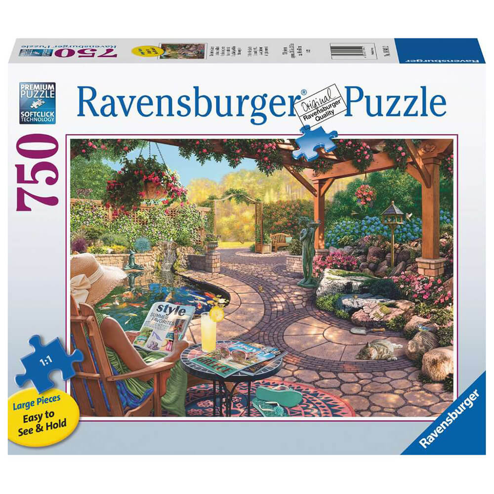 Ravensburger Cozy Backyard Bliss 750 Piece Large Format Jigsaw Puzzle