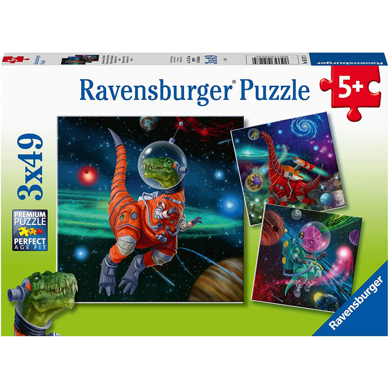 Ravensburger Dinosaurs in Space 3 x 49 Piece Puzzle