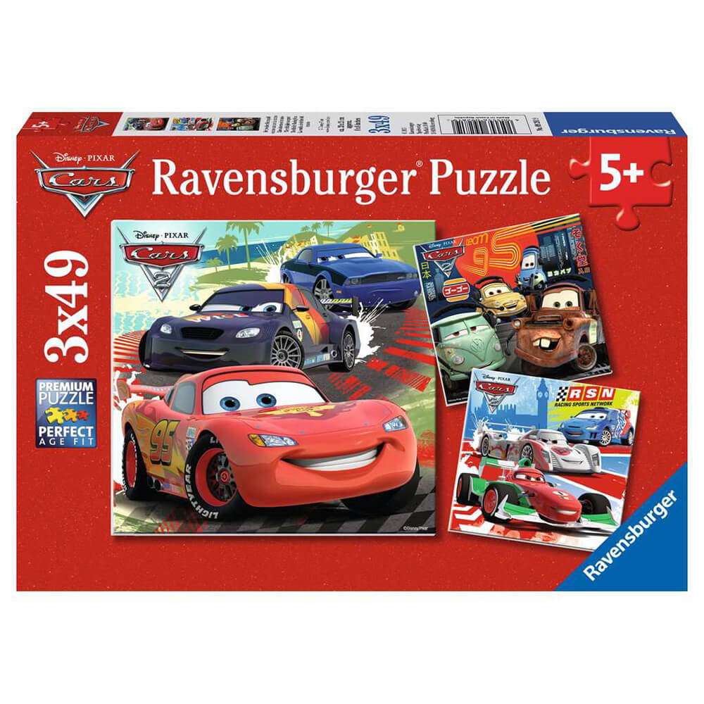 Ravensburger Disney Cars - Worldwide Racing Fun (3 x 49 pc Puzzles)
