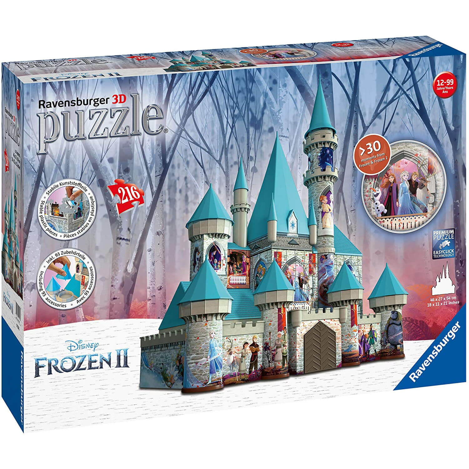 Ravensburger Disney Frozen Castle 216 Piece 3D Puzzle