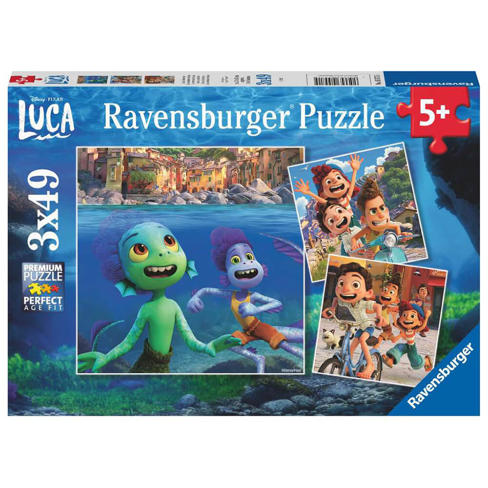 Ravensburger Disney Pixar Luca's Adventures 3 x 49 Piece Jigsaw Puzzle