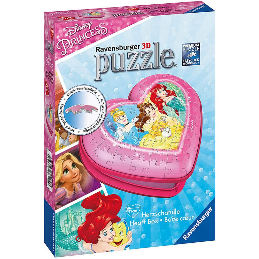 Ravensburger Disney Princess Heart Case 54 pc 3D Puzzle