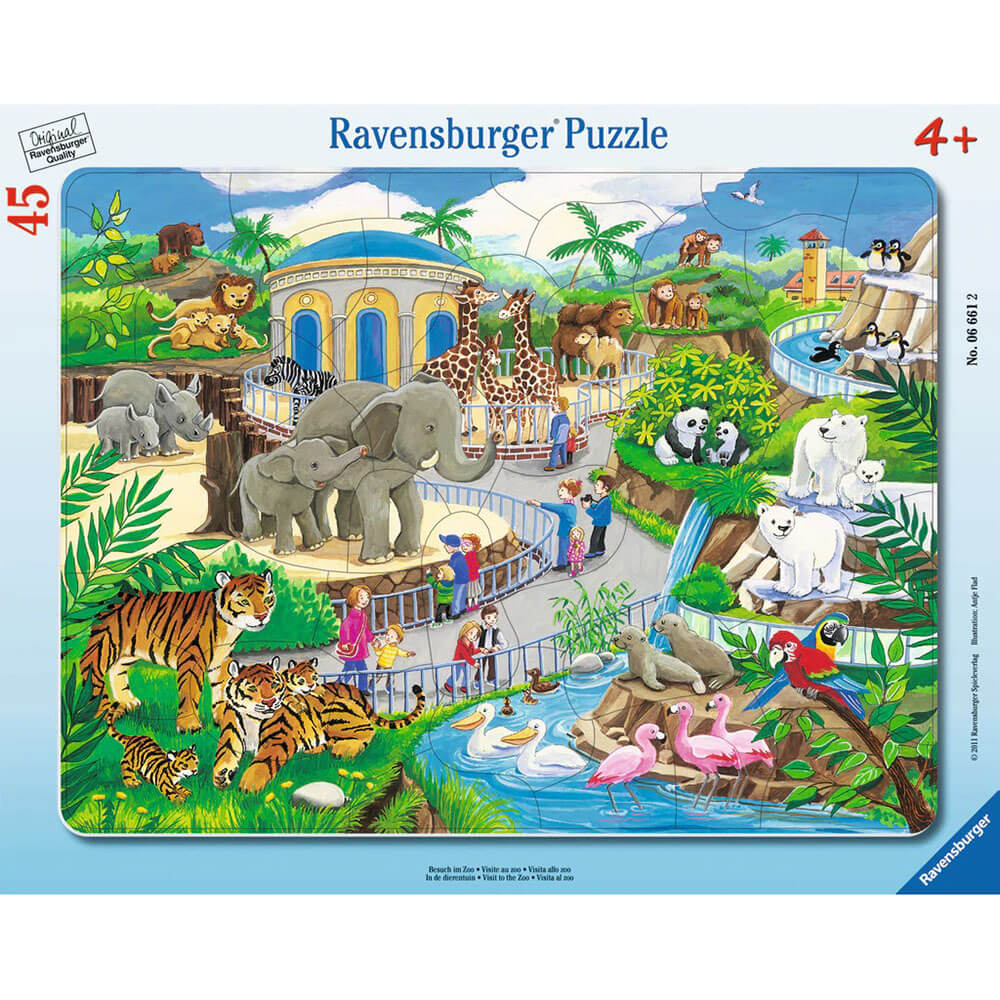 Ravensburger Frame Puzzles - Visit to the Zoo (45 pc Puzzle)