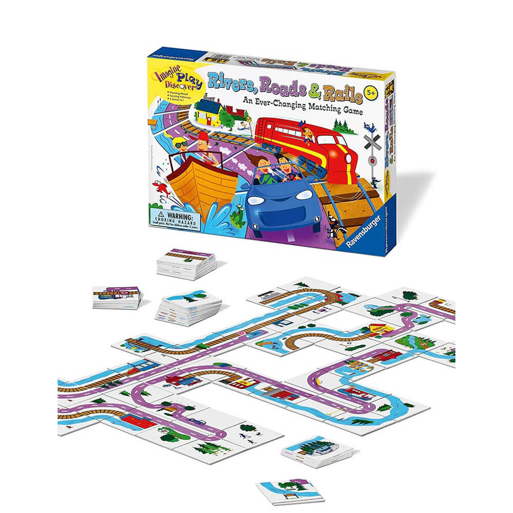 Ravensburger Game - Rivers, Roads & Rails