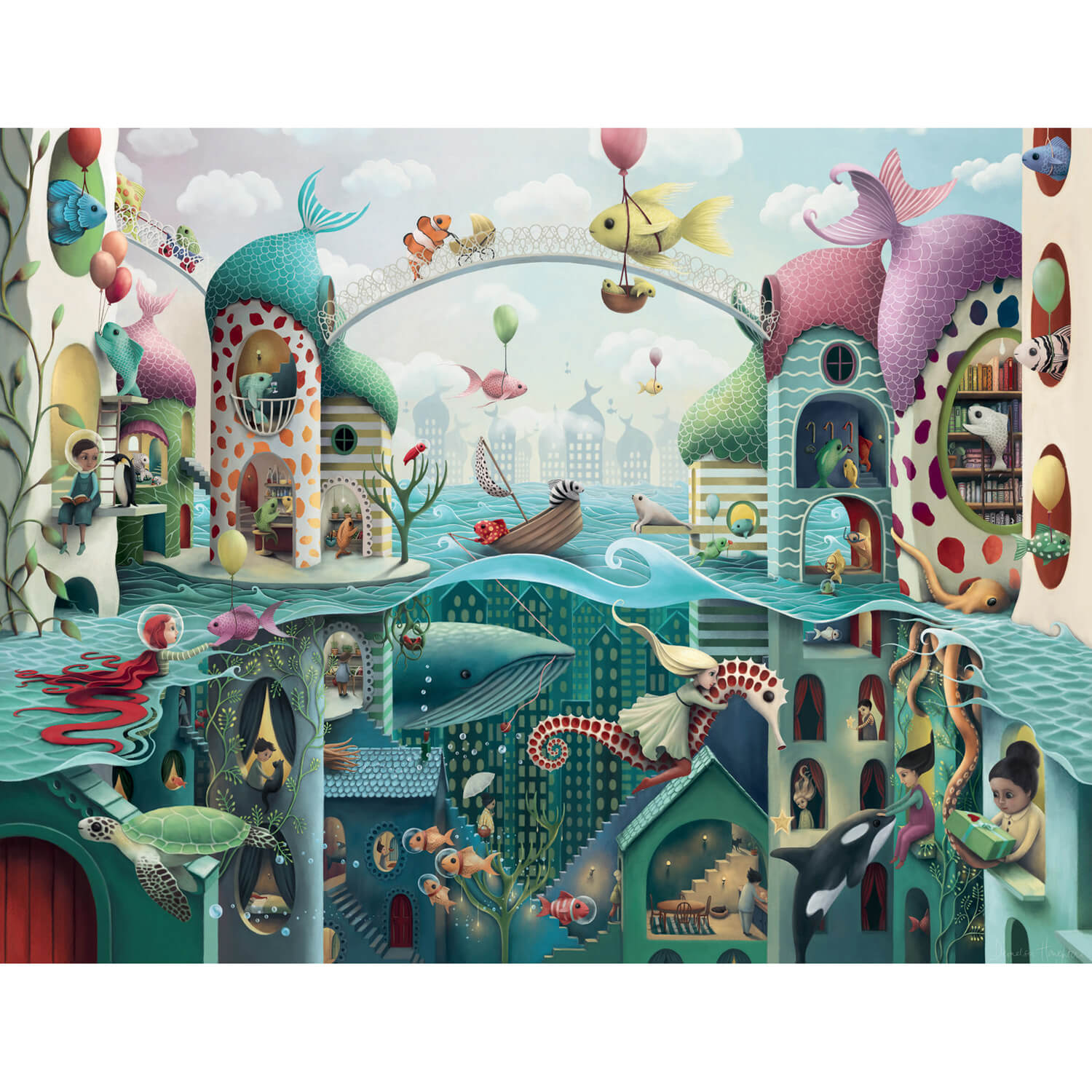 Ravensburger If Fish Could Walk 2000 Piece Puzzle
