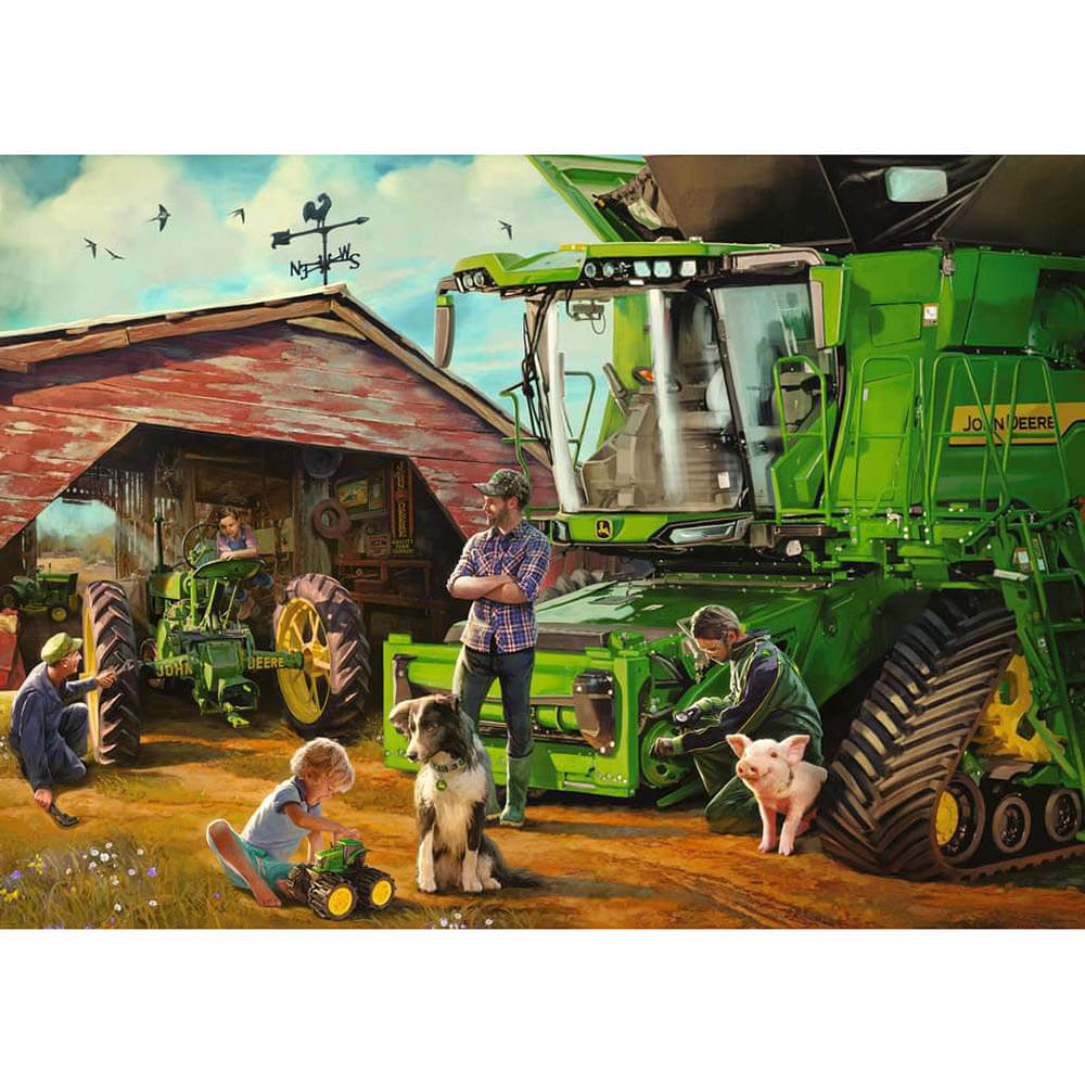 Ravensburger John Deere Then & Now 1000 Piece Puzzle