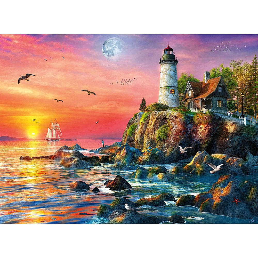 Ravensburger Lighthouse at Sunset 500 Piece Puzzle