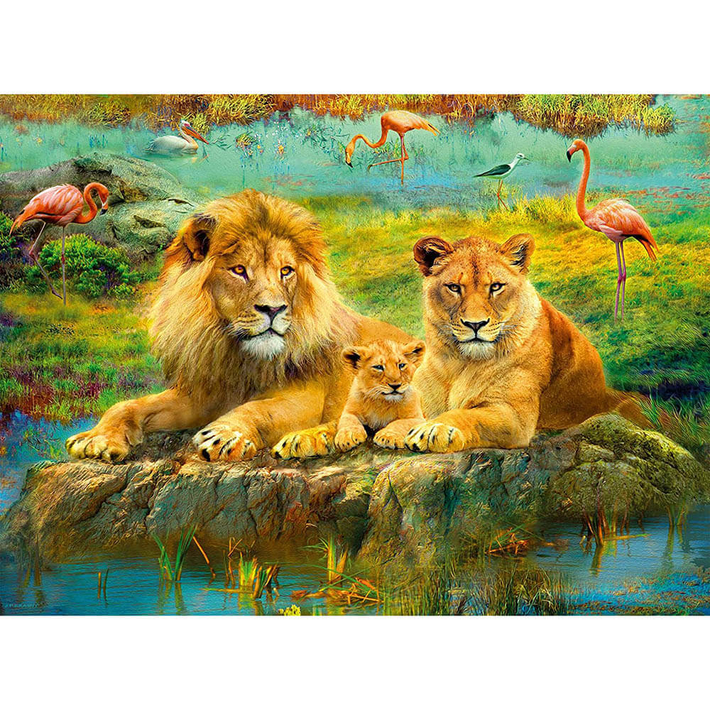 Ravensburger Lions in the Savannah 500-Piece Puzzle