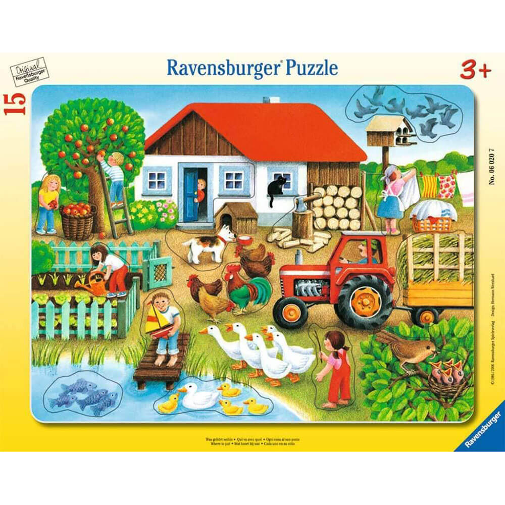 Ravensburger My First Frame Puzzles - Where to Put it (15 pc Puzzle)