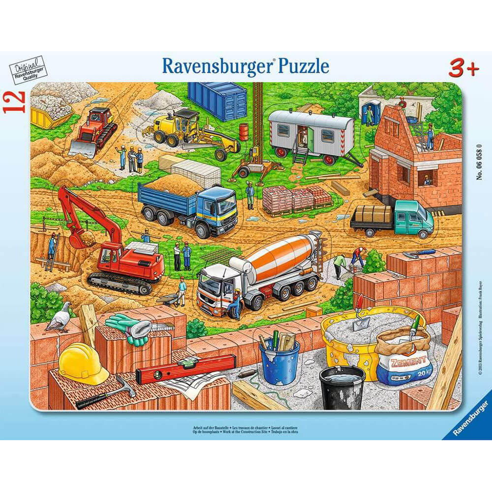 Ravensburger My First Frame Puzzles - Work at the Construction Site