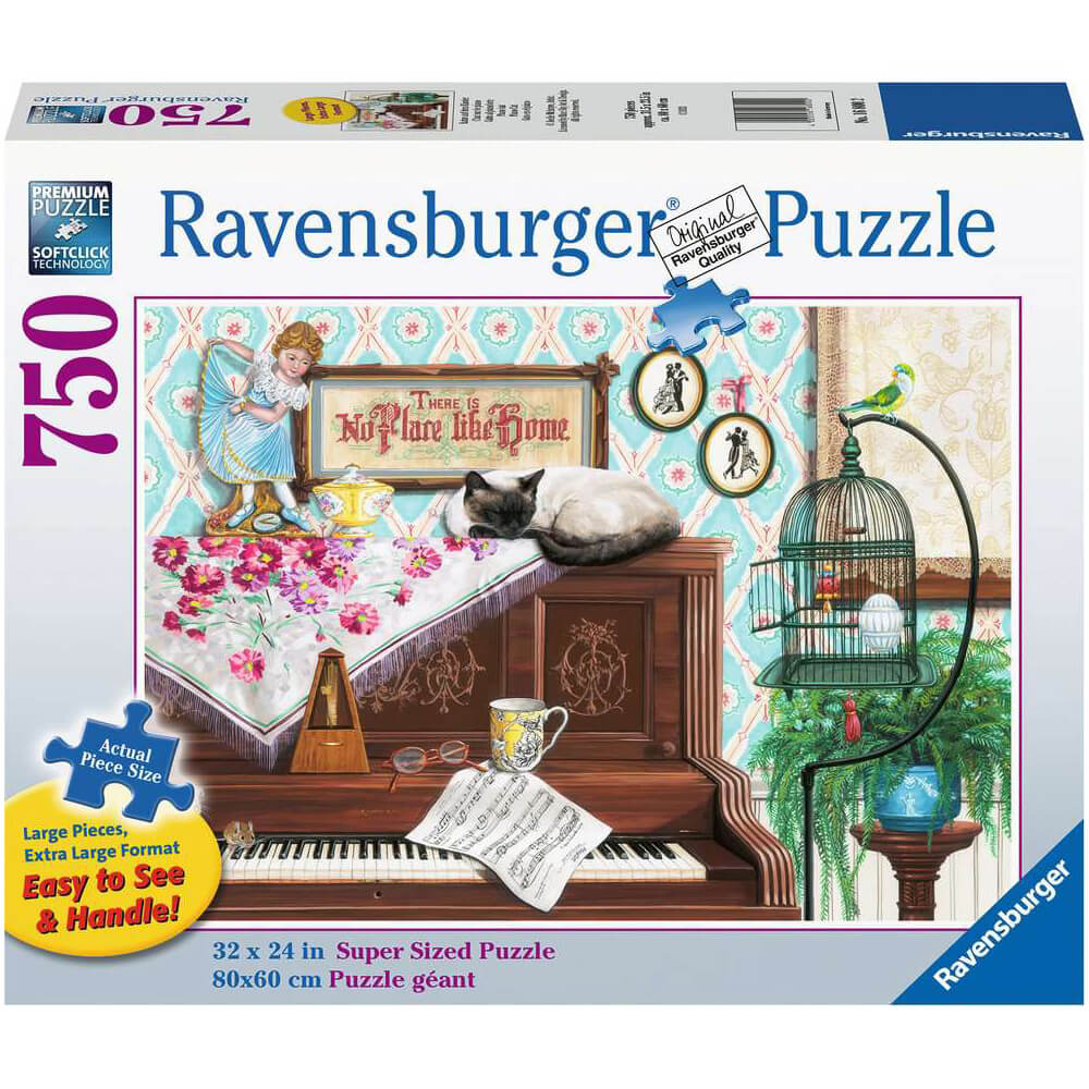 Ravensburger Piano Cat  750 Piece Large Format  Puzzle