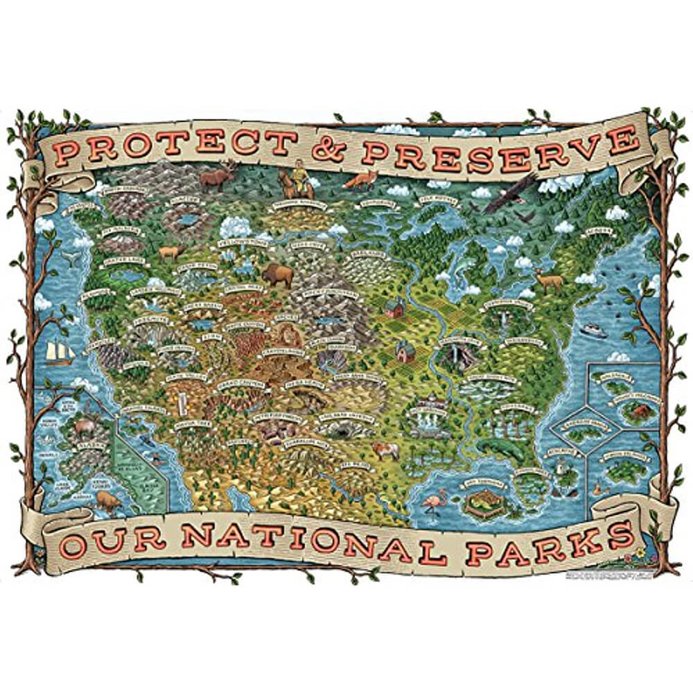 Ravensburger Protect & Preserve USA 1000 Piece Puzzle