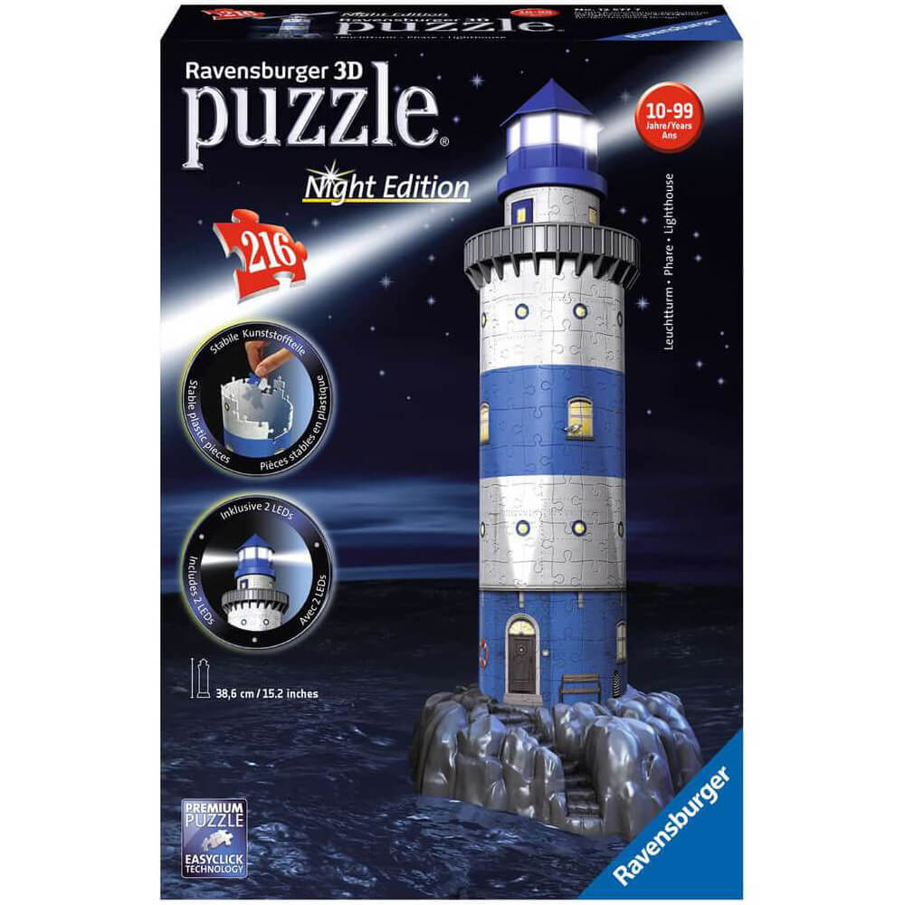 Ravensburger Lighthouse 216 Piece Night Edition 3D Puzzle