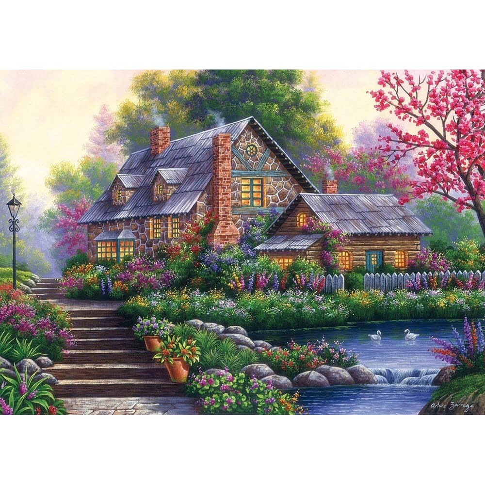 Ravensburger Romantic Cottage 1000 Piece Jigsaw Puzzle