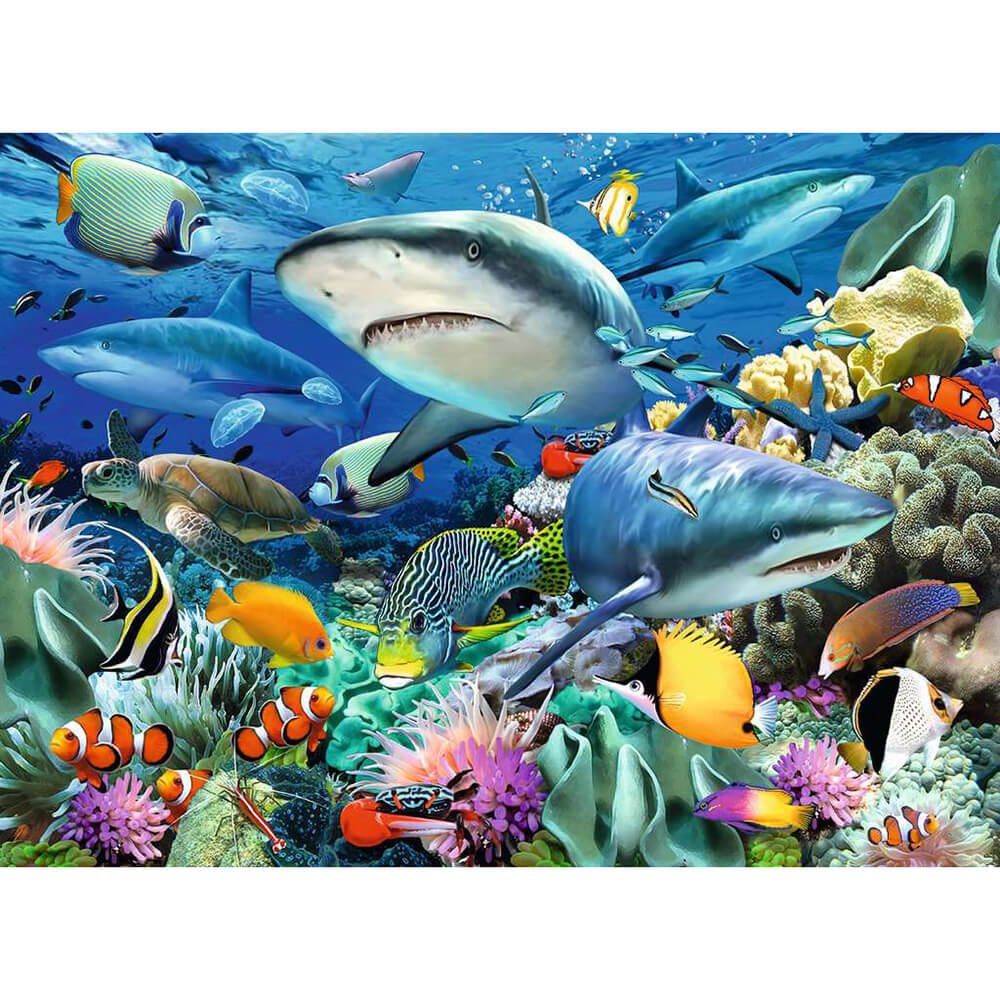 Ravensburger Shark Reef 100 Piece Jigsaw Puzzle