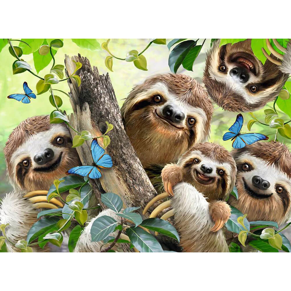 Ravensburger Sloth Selfie 500 Piece Jigsaw Puzzle