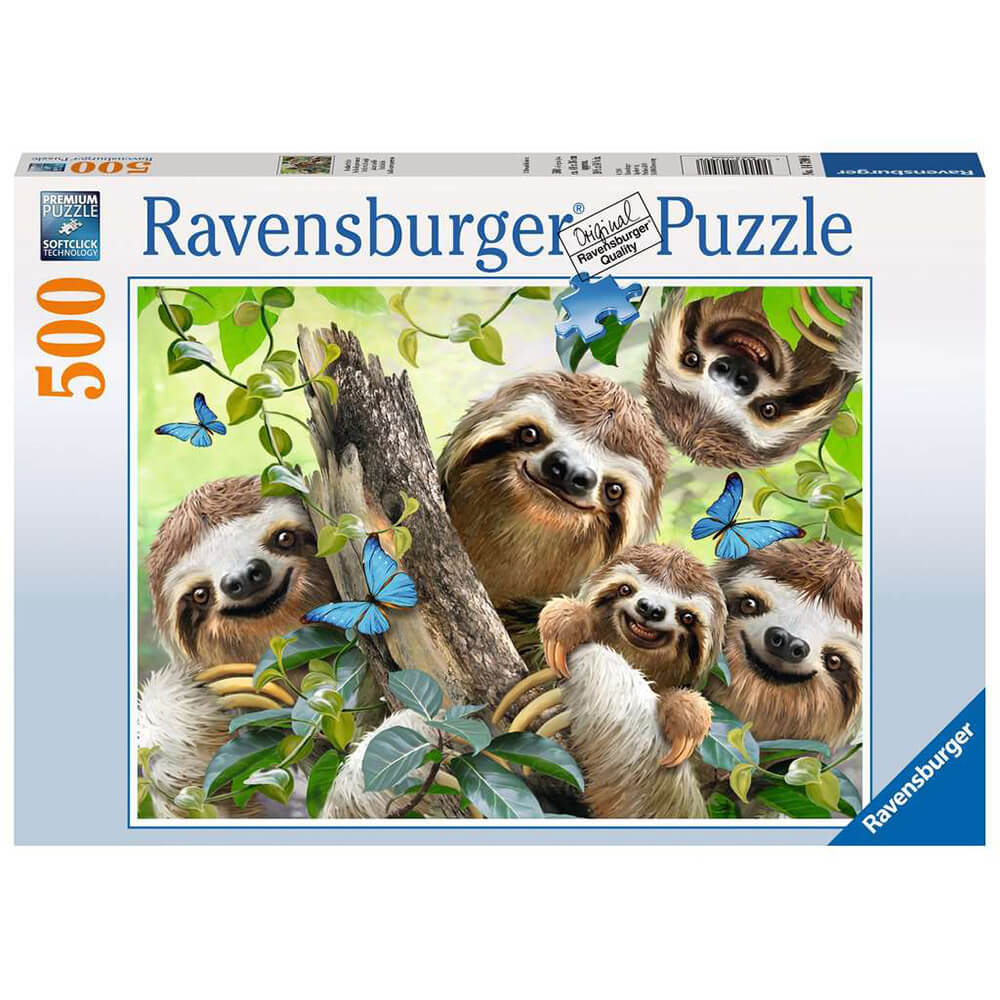 Ravensburger Sloth Selfie 500 Piece Jigsaw Puzzle