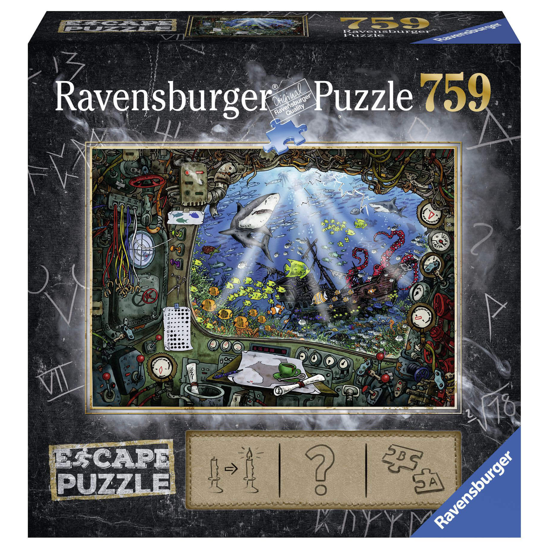 Ravensburger Submarine  759 Piece Jigsaw Puzzle
