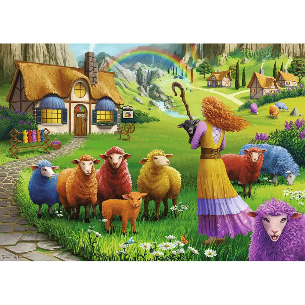 Ravensburger The Happy Sheep Yarn Shop 1000 Piece Jigsaw Puzzle