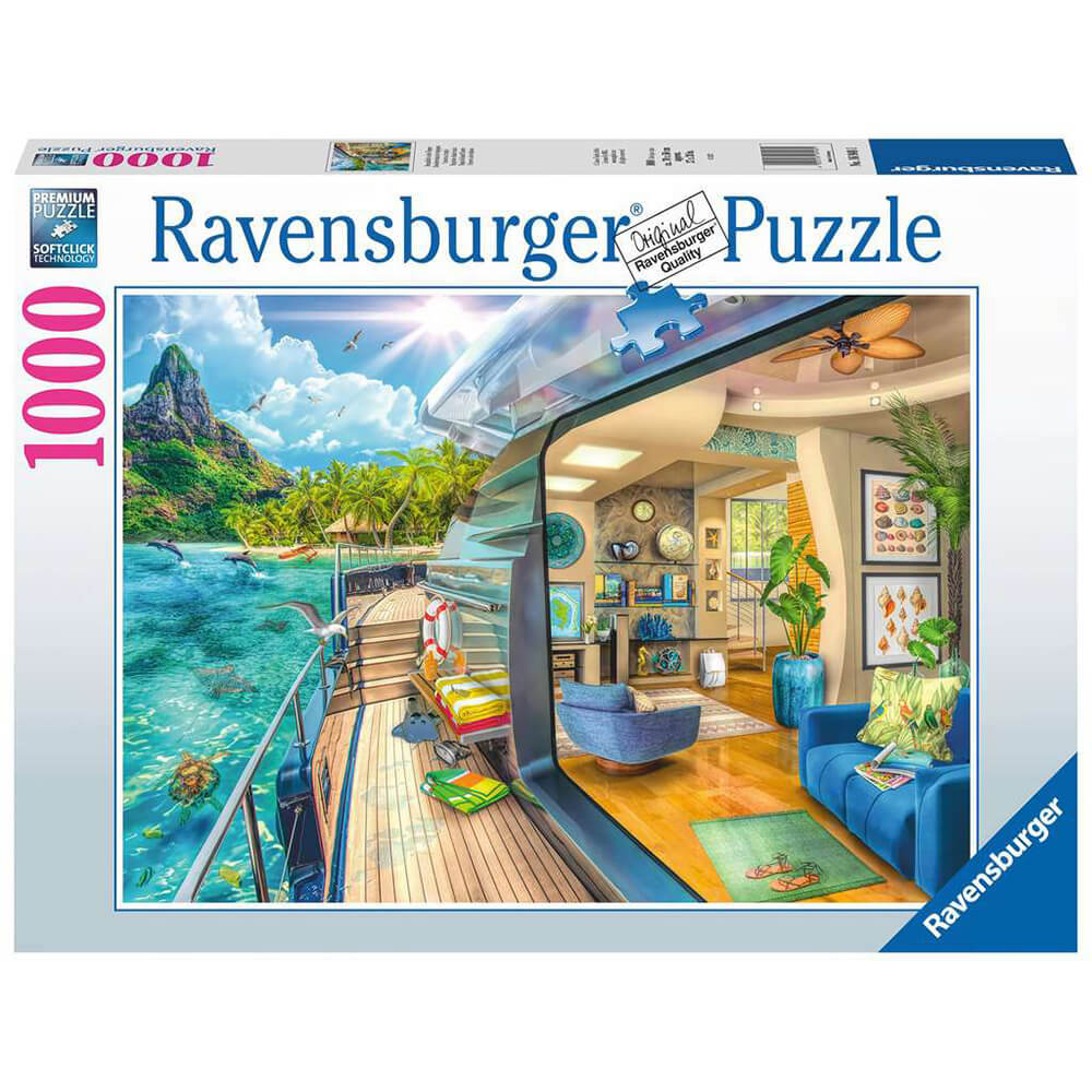 Ravensburger Tropical Island Charter 1000 Piece Jigsaw Puzzle