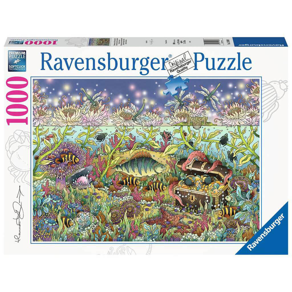 Ravensburger Underwater Kingdom at Dusk 1000 Piece Jigsaw Puzzle Box