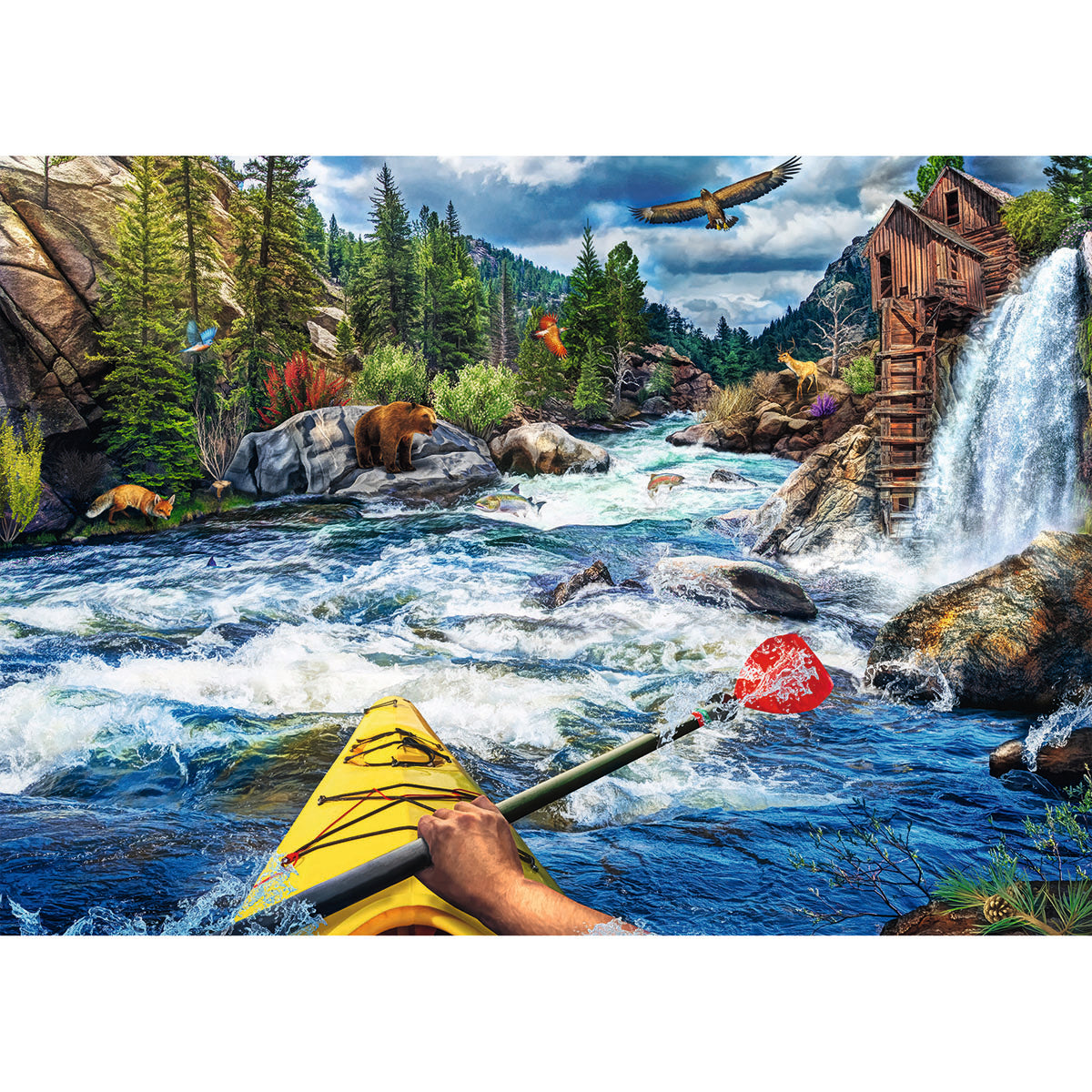 Ravensburger Whitewater Kayaking 1000 Piece Puzzle