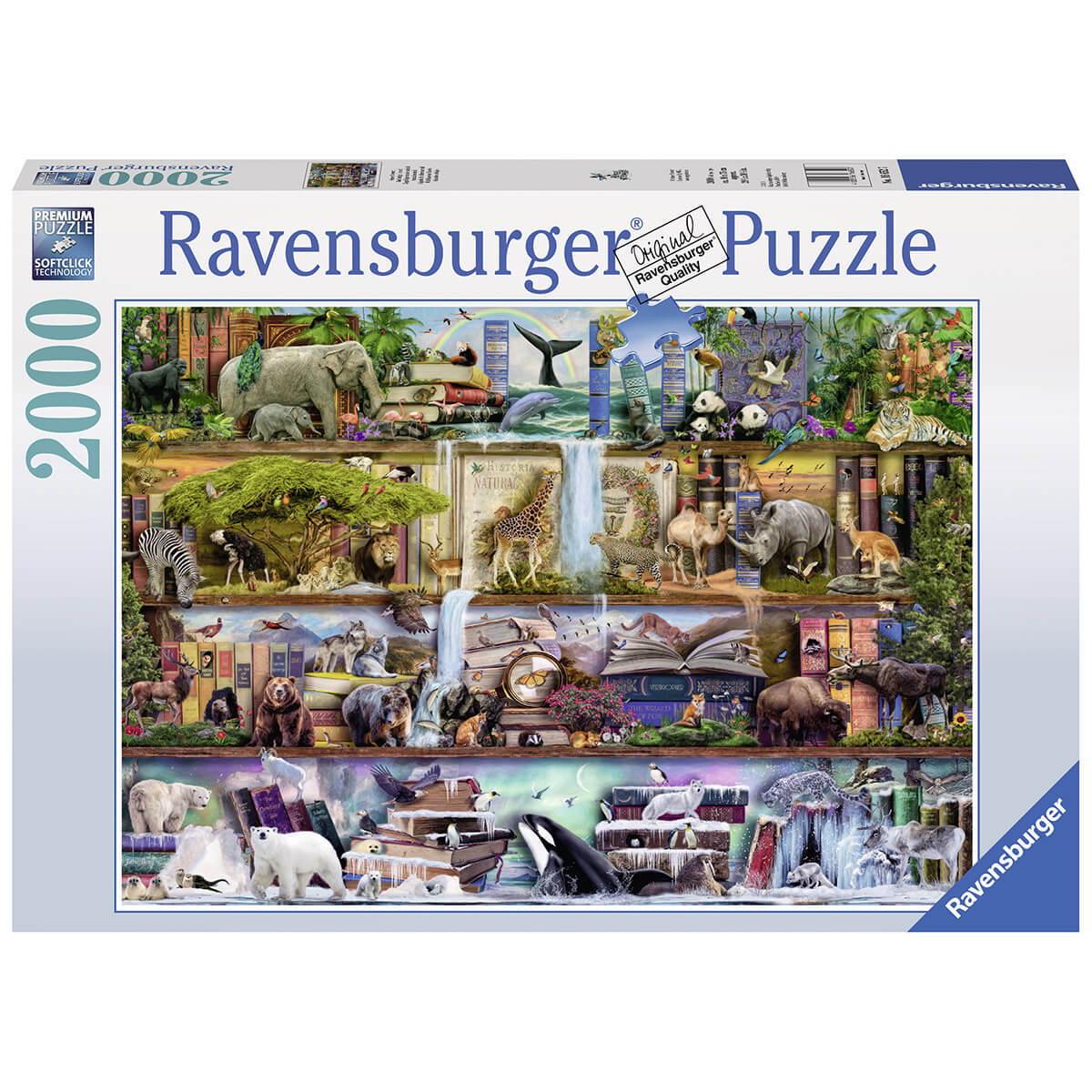 Ravensburger Wild Kingdom Shelves 2000 Piece Puzzle