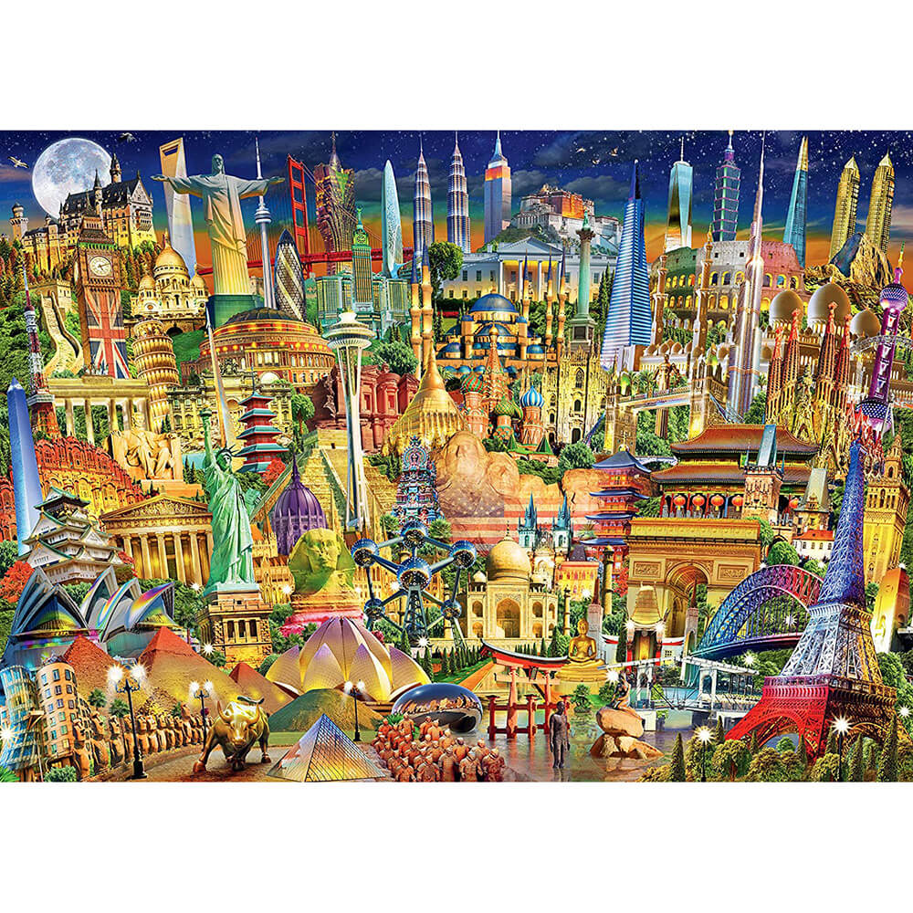 Ravensburger World Landmarks at Night 1000 Piece Puzzle