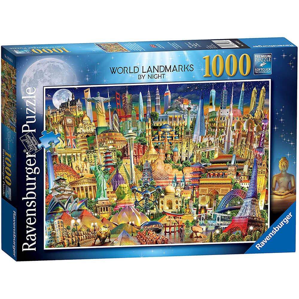 Ravensburger World Landmarks at Night 1000 Piece Puzzle