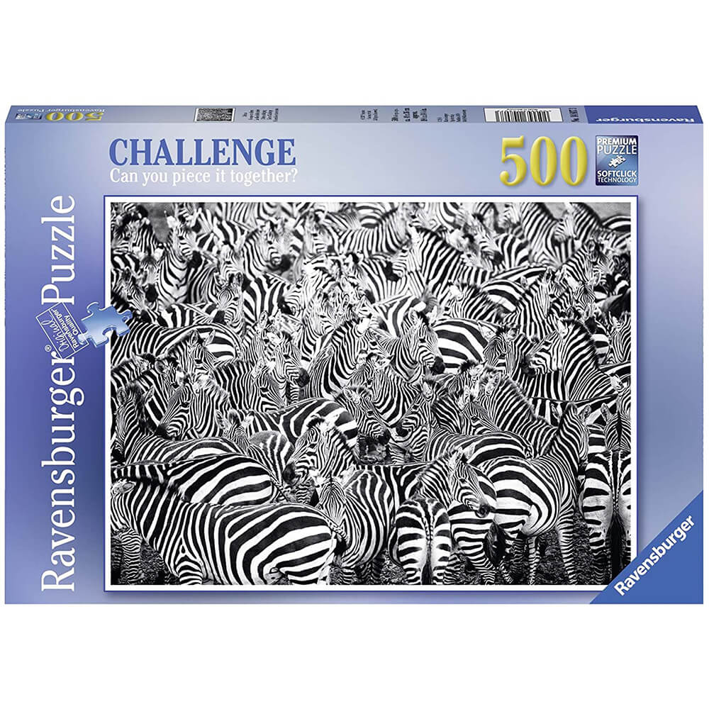 Ravensburger Zebra Challenge 500 Piece Puzzle