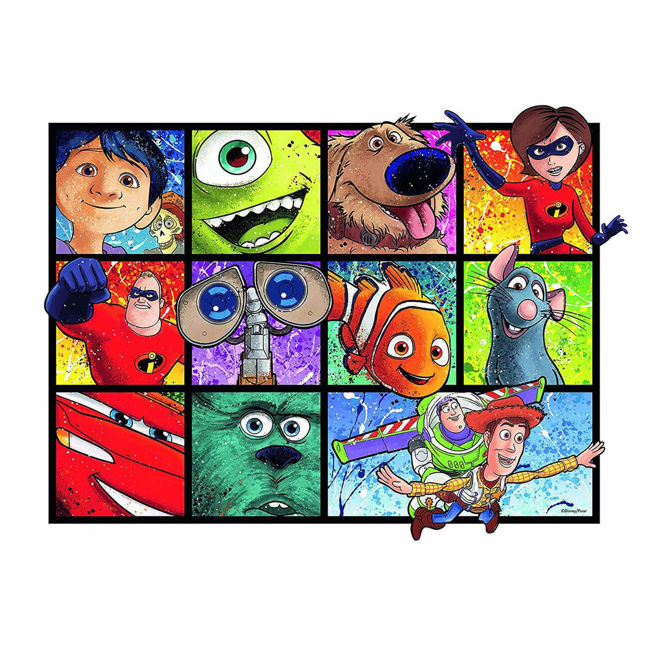 Ravensburger Disney-Pixar Splatter Art 1000 Piece Jigsaw Puzzle